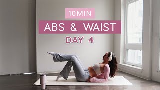 Day 4  1 Month Pilates Plan  10MIN ‘Hourglass’ Abs  deep core amp pelvic floor [upl. by Liebowitz]