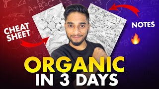 JEE Mains 2024 Organic chemistry in 3 days🔥80 paper hacked💯 iit jee [upl. by Aztinad]