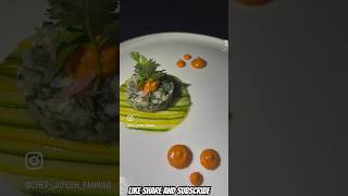 Anchovies tartare on marinated zucchini bed  anchovies zuchinni viralvideo shots shortvideo [upl. by Trey]