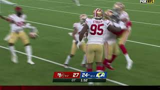 49ers Ambry Thomas OT Interception CLINCHES PLAYOFFS [upl. by Undis]