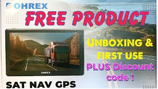 Ohrex HGV Truck Sat Nav  PLUS Discount code [upl. by Samaj]