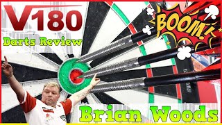 V180 BRIAN WOODS 24g Darts Review  HUGE Average [upl. by Granniah79]