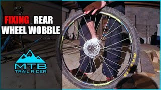 Fixing amp Troubleshooting MTB Rear Wheel Wobble on GT Aggressor Pro [upl. by Stanfill824]