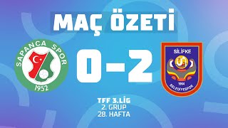 MAÇ ÖZETİ  TFF 3 Lig 2 Grup  Sapanca Gençlikspor 0  2 Silifke Belediye Spor [upl. by Iccir]