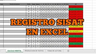 REGISTRO SISAT 2024 NIVEL PRIMARIA  FORMATO EN EXCEL docentes noticias alumnos [upl. by Ahsad]