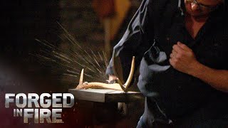 Bladesmiths COMBINE Knife Styles to Create quotMashupquot Blade  Forged in Fire Season 7 [upl. by Jedlicka]