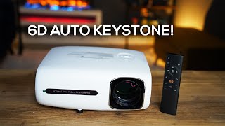 Yaber V7 Pro Projector Review 6D Auto Keystone is great [upl. by Nalyak]