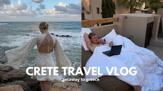 Lets go to Greece⎢travel vlog exploring Crete [upl. by Aiderfla676]