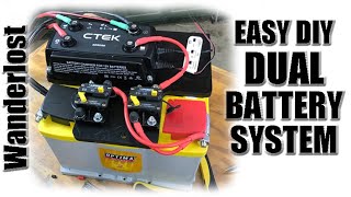 Affordable Dual Battery Setup Using DCDC ChargerEasy DIY [upl. by Horwath363]