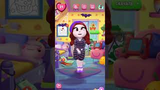 Anjela ❤️😍 google talkingtom video games happy cat funny shortsvideo mytalkingangela2 [upl. by Enileuqaj]