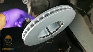 BMW Complete Front Job Rotors and Pads E60 E61 528i 535i [upl. by Dibbell]