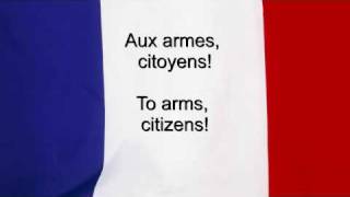 quotLa Marseillaisequot  France National anthem French amp English lyrics [upl. by Eedya]