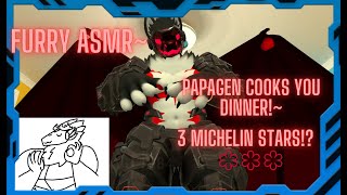 Furry ASMR Big Papagen Dragon Cooks You Dinner Boiling Chopping Seasoning Affirmations [upl. by Yrojram]