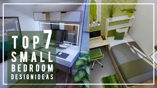 TOP 7 SMALL BEDROOM DESIGN IDEAS AND DECORATING SMALL ROOM INSPIRATION [upl. by Garaway]