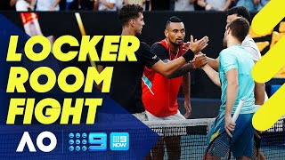 Kyrgios involved in FIGHT after Australian Open win  Wide World of Sports [upl. by Banquer507]