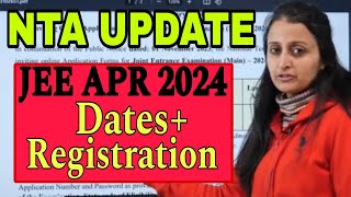 APRIL ATTEMPT DATES  Registration Opens  JEE MAINS 2024  NEHA AGRAWAL nehamamsarmy jee2024 [upl. by Kerwinn]