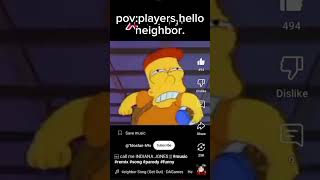 PovPlayers hello neighbor music remix song parody funny [upl. by Hakvir]