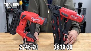 Milwaukee GEN II 15 Ga and 18 Ga Cordless Nailers [upl. by Huttan]