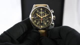 Alpina Startimer Pilot Big Date AL372BGR4S6 [upl. by Meikah443]