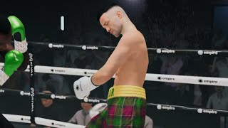 JOSH TAYLOR COULDNT MAKE IT OUT OF THE FIRST ROUND UNDISPUTED BOXING GAME ONLINE RANKED Pryoxis [upl. by Llecrep]