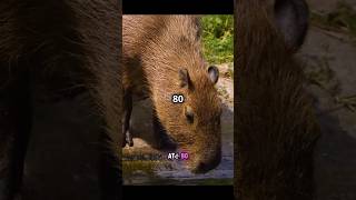 Capivara o animal mais zen do Brasil Quem resiste a essa fofura curiosidades natureza shorts [upl. by Leahcimluap915]