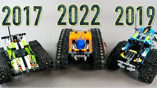 LEGO Technic Tracked Racer Comparison 42065 42095 and 42140 [upl. by Airam]