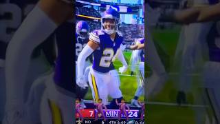 Camryn Bynum HILARIOUSLY dances after interception on CJ Stroud minnesotavikings skol [upl. by Japeth]