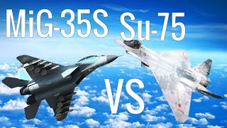 MiG35 protiv Su75 Šahmat  MiG35 VS Sukhoi Su75 Checkmate [upl. by Neenwahs]