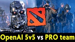 OpenAI 5v5 vs Dota TOP 005 players — FIRST game vs pro team [upl. by Vookles734]