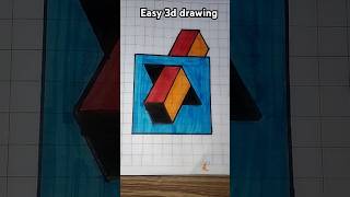 Easy 3d drawingshorts 3ddrawing illusion viral drawing ytshorts voice credit mrroshan3dart [upl. by Belicia267]