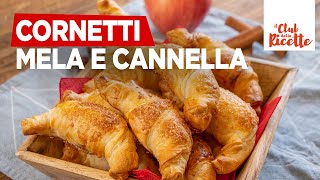 Cornetti Velocissimi Mela e Cannella 😋 Cornetti dai Profumi Autunnali ottimi per la Colazione [upl. by Anoirb]