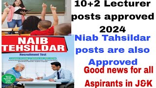 lecturer posts and niab Tahsildar posts out 2024 [upl. by Aiel612]