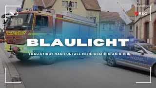 Frau stirbt nach Unfall in Heidesheim am Rhein [upl. by Akkeber]