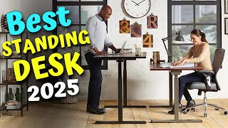 Top 5 Best Height Adjustable Standing Desk 2025 [upl. by Ynettirb]