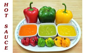 HOMEMADE HOT SAUCE RECIPE  Scotch Bonnet Hot Sauce Recipe  Best Spicy Sauce With Jamaican Peppers [upl. by Ayitahs115]