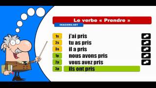 La conjugaison du verbe Prendre  Indicatif Passé composé [upl. by Amando619]