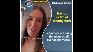 Saloli Galbiati’s images are used in Scams [upl. by Tharp536]