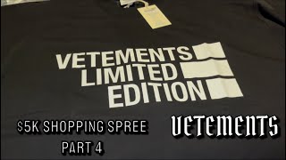 Vetements Logo Printed Crewneck TShirt  Full Review [upl. by Kehoe192]