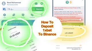 How To Deposit Binance To 1xBet  Cryptocurrency Deposit  Reduces Fee Tricks [upl. by Ahseinad336]