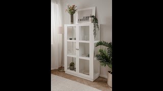 Vitrine  Highboard quotBlanverdquot weiß [upl. by Nailimixam]