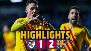 HIGHLIGHTS  Linares 12 Barça  Late recovery to reach last 16 💥 ⚽ [upl. by Homerus]