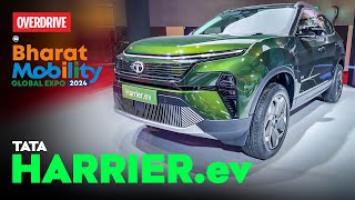 Productionspec Tata Harrier EV walkaround  the first AWD Tata EV I odmag [upl. by Innis972]