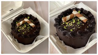 Chocolate Bento Cake In Kadai No Egg No Oven Trending Chocolate Truffle Lunch Box CakeTiffin Cake [upl. by Ative733]