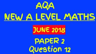 NEW A Level Maths AQA 2018 Paper 2 Walkthrough  Mechanics  Question 12 Velocity Time Graph [upl. by Ycram]