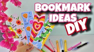 Bookmark DIY ideas 😍✨  Easy and cute bookmarks Bookmark painting ideas  That Aesthetic Girl [upl. by Atiuqet967]