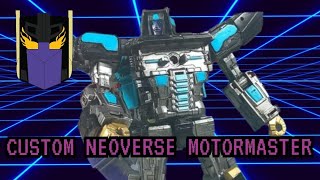 Transformers Custom Neoverse Motormaster Review Reactivate [upl. by Rabbaj]