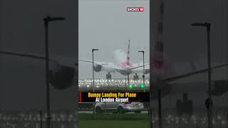 Watch Storm Gerrit In UK Forces Airplane To Have A Bumpy Landing At Heaththrow Airport  N18S [upl. by Xel]