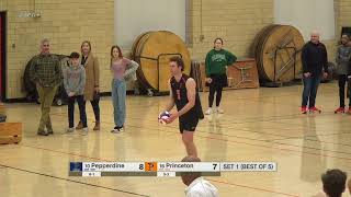 Pepperdine vs Princeton NCAA Mens Volleyball [upl. by Annaej]