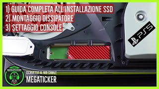 SONY PS5 Come Installare SSD  Dettaglio Installazione Dissipatore di Calore  Configurazione Play [upl. by Leirbag]