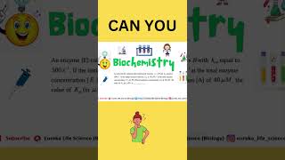 Biochemistry Enzyme kinetics Numerical GATE Biotech gatebiotechnology gatelifescience csirnet [upl. by Namrac985]